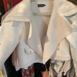 White bomber / semi cropped